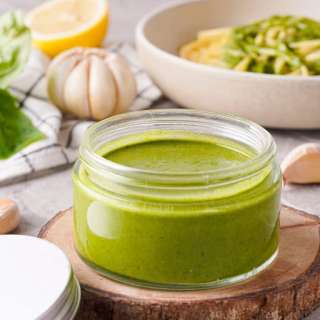 AIP Friendly Cilantro Basil Pesto
