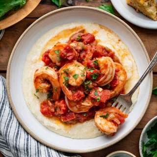Shrimp and Grits with Tomato Gravy