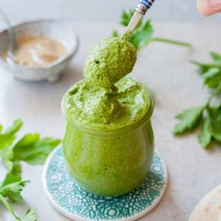 Green tahini sauce