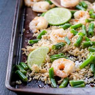 Sheet Pan Honey Garlic Shrimp and Green Beans