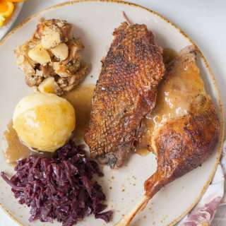 Roast goose