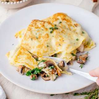 Mushroom Crepes