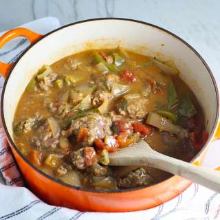 Beef Stew Stove Top {Picadinho with beef cubes}