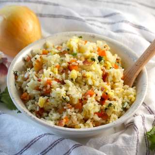 Brazilian Arroz Pilaf ~ Biro Biro with Bacon
