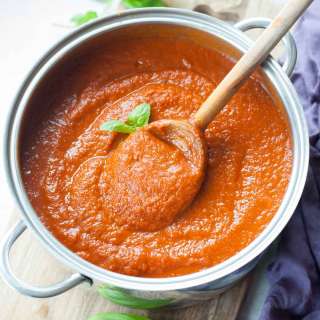 The best vegetarian spaghetti sauce (meatless tomato sauce)