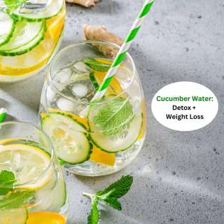 Cucumber Water (Detox + Low-Calorie)