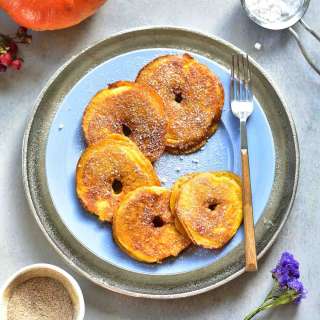 Pumpkin Apple Ring Pancakes