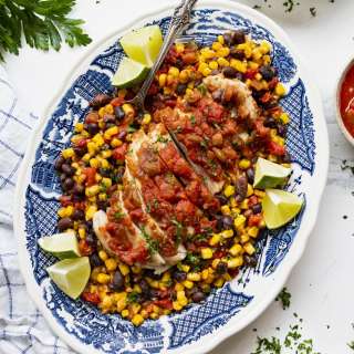 Dump-and-Bake Salsa Chicken