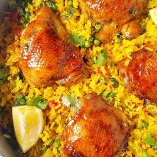 Galinhada (Brazilian Chicken and Saffron Rice)