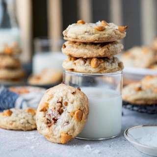 Salted Butterscotch Pecan Cookies