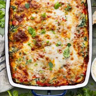 Ravioli Lasagna with Ricotta and Spinach