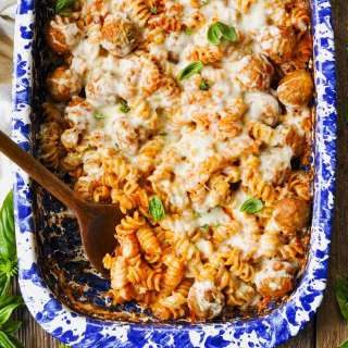 Dump and Bake Meatball Casserole