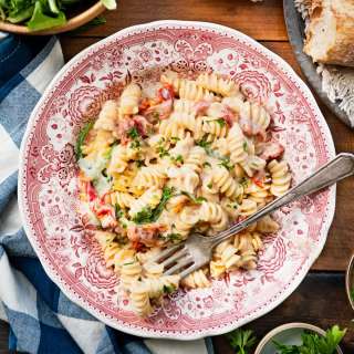 Dump-and-Bake Sun Dried Tomato Pasta