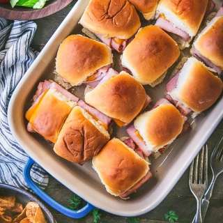 Ham and Cheese Sliders on Hawaiian Rolls