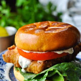 Crispy Fried Fish Sandwiches