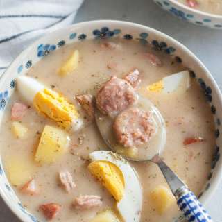 Żurek Recipe - Polish Sour Rye Soup - video