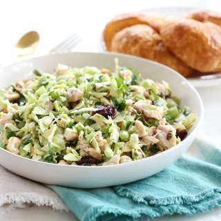 Cabbage Chicken Salad with Mango Chutney Dressing