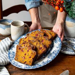 One-Bowl Pumpkin Cranberry Bread