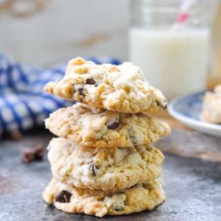 Old Fashioned Oatmeal Chocolate Chip Cookies