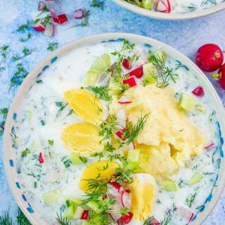 Chłodnik Ogórkowy (Polish Cold Cucumber Soup)