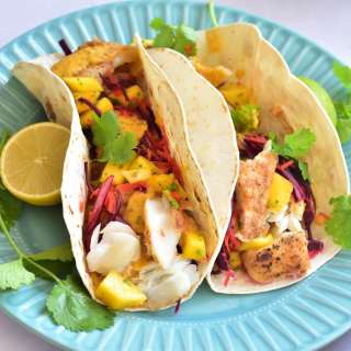 Fish Tacos with Mango Salsa