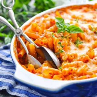 Dump-and-Bake 3-Cheese Baked Ziti