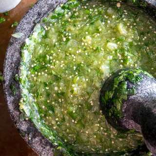 Salsa Verde Molcajete Style