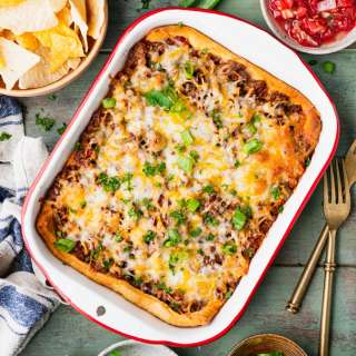 4-Ingredient Crescent Roll Ground Beef Casserole