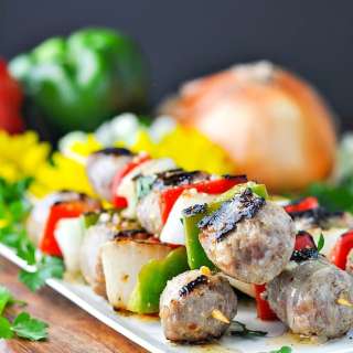 Grilled Italian Sausage Kabobs