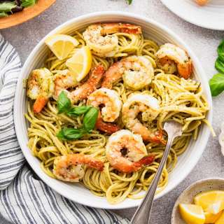 Shrimp Pesto Pasta