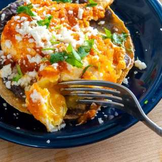Eggs Poached in Chipotle Salsa
