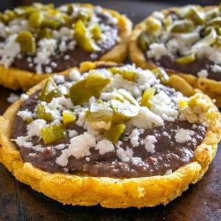 Sopes With Refried Beans and Cheese