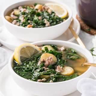 Italian Sausage, Kale, and Potato Soup aka James' Soup