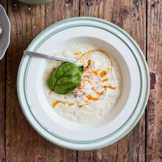 Chilled Corn and Crab Bisque