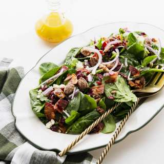 Winter Spinach Salad with Orange Vinaigrette