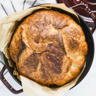 Dutch Oven Bread {No Knead!}