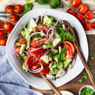 Cucumber Tomato Onion Salad