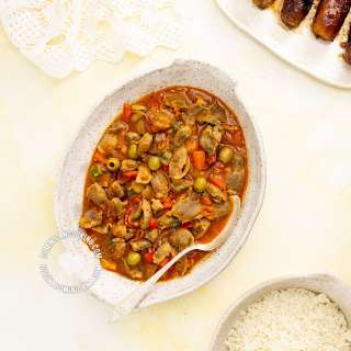 Stewed Chicken Gizzard [Recipe + Video] Molleja de Pollo Guisada