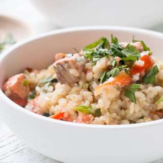 Lemongrass Salmon Pilaf