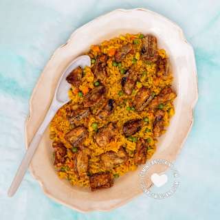 Locrio de Berenjena [Recipe + Video] Rice and Eggplant