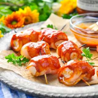 3-Ingredient Bacon-Wrapped Chicken Bites