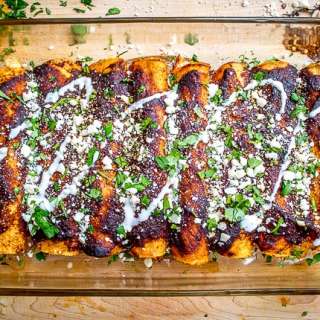 Ancho Chicken Enchiladas