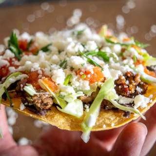 Easy Ground Beef Tostadas