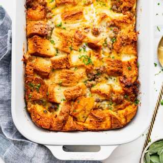 Breakfast Casserole with Biscuits