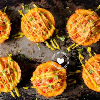 [Recipe + Video] Mofonguitos Maduros (Ripe Plantain Cups w. Spicy Chicken)