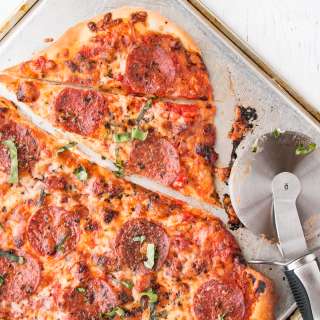 Homemade Pepperoni Pizza