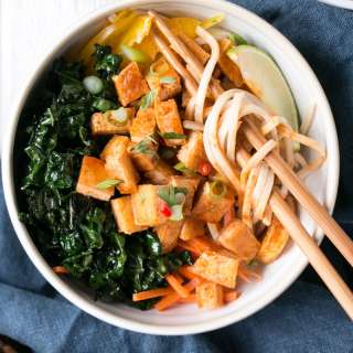 Crispy Spicy Tofu with Soba Noodles