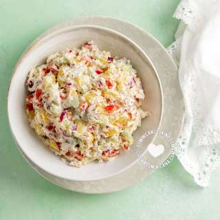 Ensalada de Pollo [Recipe + Video] Easy Potato and Chicken Salad