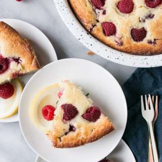 Lemon-Raspberry Ricotta Cake