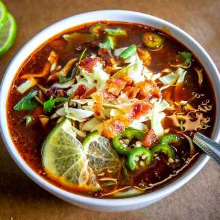 Bacon Red Pozole